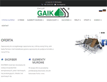 Tablet Screenshot of gaik.pl
